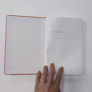 A5 Größe Schwarz Custom mit Ihrem eigenen Front Cover Design Leder Journal Dot Grid Hardcover Notebooks - Product Image 3