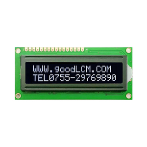 Fabrika üretim COB tipi ST7066/AIP31066 sürücü 3.3V kaynağı 161616x 2 LCD ekran modülü VA siyah arka plan beyaz renk