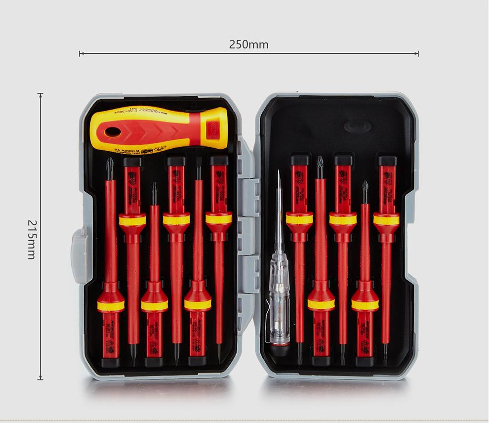 13-piece insulated screwdriver set