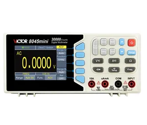 VICIOR 8045mini 30000Contagens Multímetro digital, 3,5 ''<span class=keywords><strong>LCD</strong></span> Dual <span class=keywords><strong>Display</strong></span>, Auto-Ranging, Temp, Registro de dados, Comunicação USB