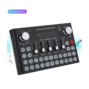 High Quality <strong>Usb</strong> Audio Interface Studio Sound <strong>Card</strong> Recording Soundcard Pc Mobile Live Broadcast Sound <strong>Cards</strong> - Product Image 2
