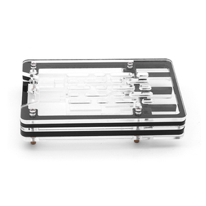 Nuova custodia in acrilico a 5 strati per lampone Pi 5 trasparente e nero a guscio alternato per l'installazione di un dispositivo di raffreddamento attivo ufficiale - Product Image 5