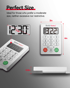 BaldrTherm IP67 Kocht imer mit Magnet-und Lautstärke regler-99Min. Countdown-Speicher modus Nummer Drücken Sie für Küche/Fitness studio/Spa/Zuhause - Product Image 5