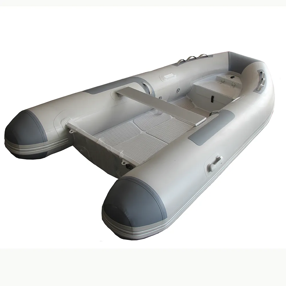 Zhenbo Barco inflável rígido para águas oceânicas, alumínio para barco, logotipo do cliente, Al Rib-360c, Barco inflável para clientes