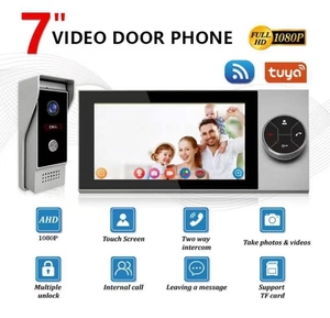 TUYA APP 7-Zoll-WIFI-Video Dual Call Intercom Türklingel Villa Gebäude Zugangs kontroll system - Product Image 4