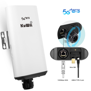 KuWFi wifi6 SA/NSA yüksek hızlı yönlendirici 5g lte cpe 2.5GE LAN portu açık 5g cpe sim kartlı router yuvası - Product Image 3