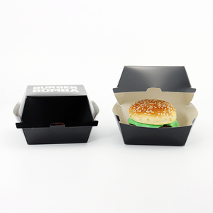 Özel baskılı Burger kutuları su geçirmez ve yağ geçirmez oluklu Burger kutuları kişiselleştirilmiş - Product Image 2