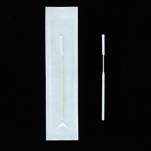 Tek kullanımlık naylon koleksiyonu burun çubuğu Nasopharyng steril örnekleme çubukla tıbbi floklu burun pamuklu çubuk - Product Image 4