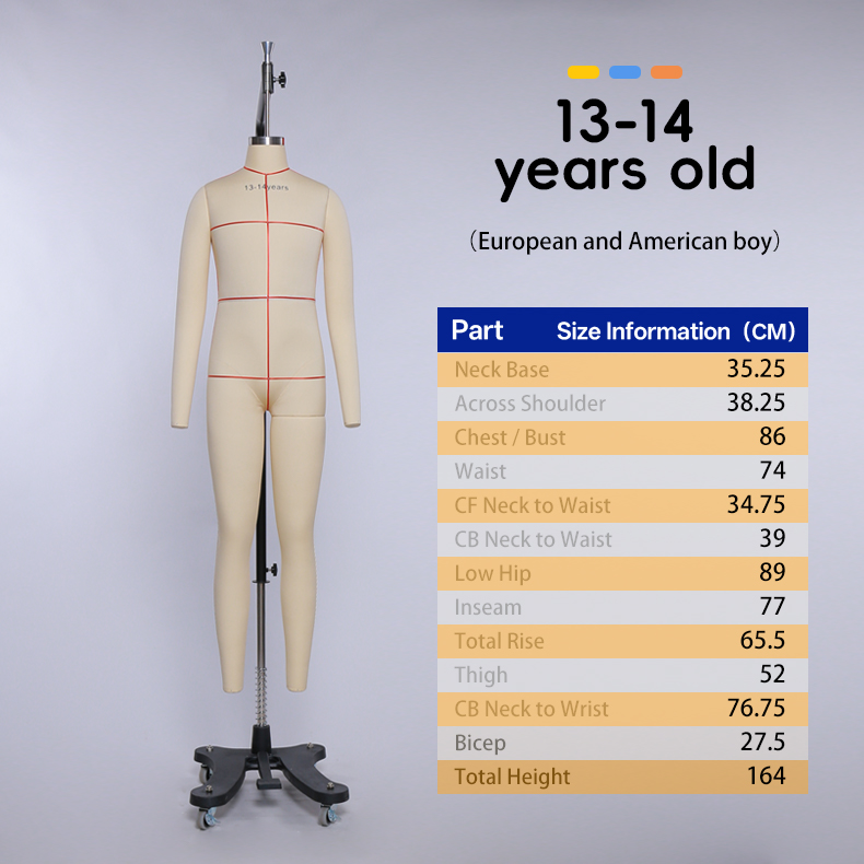 13-14 Years Old boy Kids Mannequin