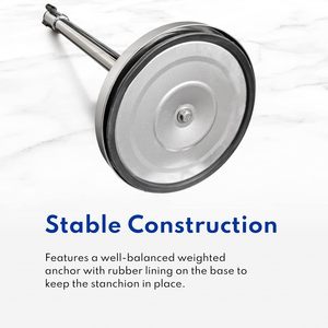 Премиальный комплект из нержавеющей стали с порошковым покрытием, стойка для управления толпой, черные стойки, выдвижные ремни для магазинов в аэропорту - Product Image 4