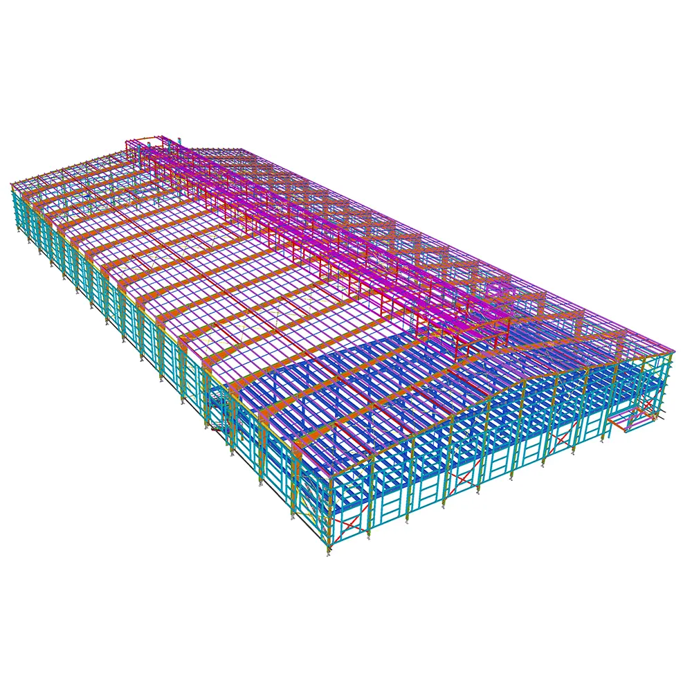Kit de Peb ignífugo Construcción de cobertizo de almacén de metal industrial prefabricado de edificio de acero