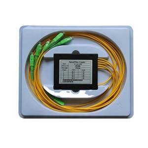 ตัวเชื่อมต่อออปติคัล1*3 1*4 1*6 1*8 1*16กล่อง ABS สีดำตัวเชื่อมต่อ SC APC FBT สำหรับ CATV - Product Image 1