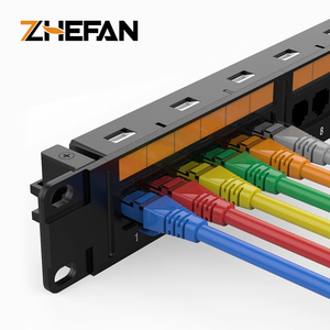 浙帆19 "1u Cat6a/cat6/cat5e 24端口Utp配线架5e Cat6 Cat6a 7 cat6 Utp配线架24端口配线架 - Product Image 5