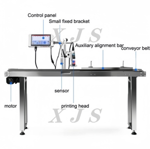 Máquina de marcado de codificación de impresión de inyección de tinta con logotipo de código de lote fecha de caducidad impresora de inyección de tinta automática en línea para botella de plástico de vidrio - Product Image 3