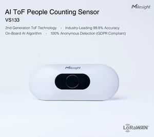 Milesight VS133 AI ToF Sensor de conteo de personas 100% Solución minorista anónima Producto de red y comunicación IOT inteligente - Product Image 5