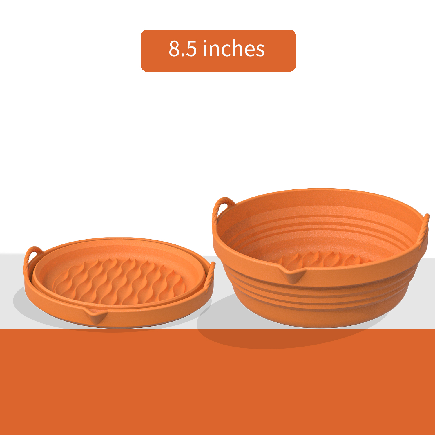 Red-orange 8.5 in