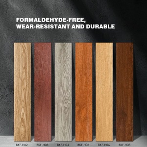 Yapıştırıcı fayans PVc vinil karo döşeme kabuğu ve macun ev plastik halı zemin Pvc vinil ile doğal meşe ahşap desen - Product Image 2