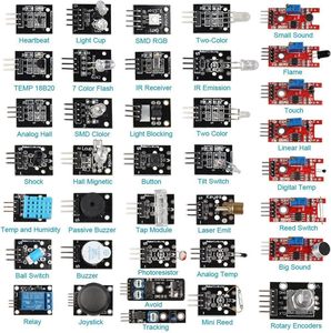 Kit di avvio 37 assortimento di sensori per Arduin & Raspberry Pi per 1 progetto di Robot per gli appassionati di elettronica