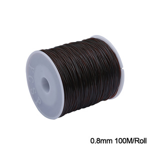 Venta al por mayor de cuerda elástica de cristal trenzada Circular 0,8mm 100M cuerda elástica retráctil cuerda elástica - Product Image 4