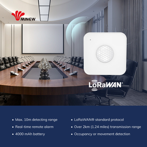 Detector de detección de presencia humana con Control remoto Lora de largo alcance Sensor Pir de movimiento infrarrojo Lorawan para detección de ocupación