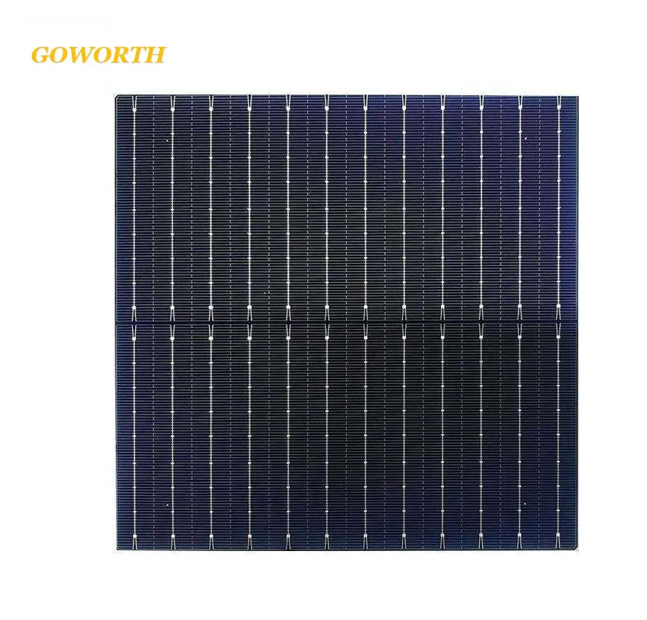 Goworth China Factory direct sale Mono 210 mm P type PERC bifacial 12BB Solar Cell for Solar panel good sale