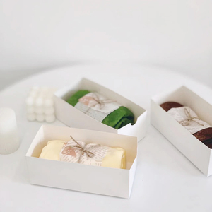 Großhandel Rechteckiges Design Fenster Kuchen <span class=keywords><strong>Box</strong></span> Weißes Papier Cupcake <span class=keywords><strong>Box</strong></span> DIY Eierkuchen Lebensmittel verpackungs boxen