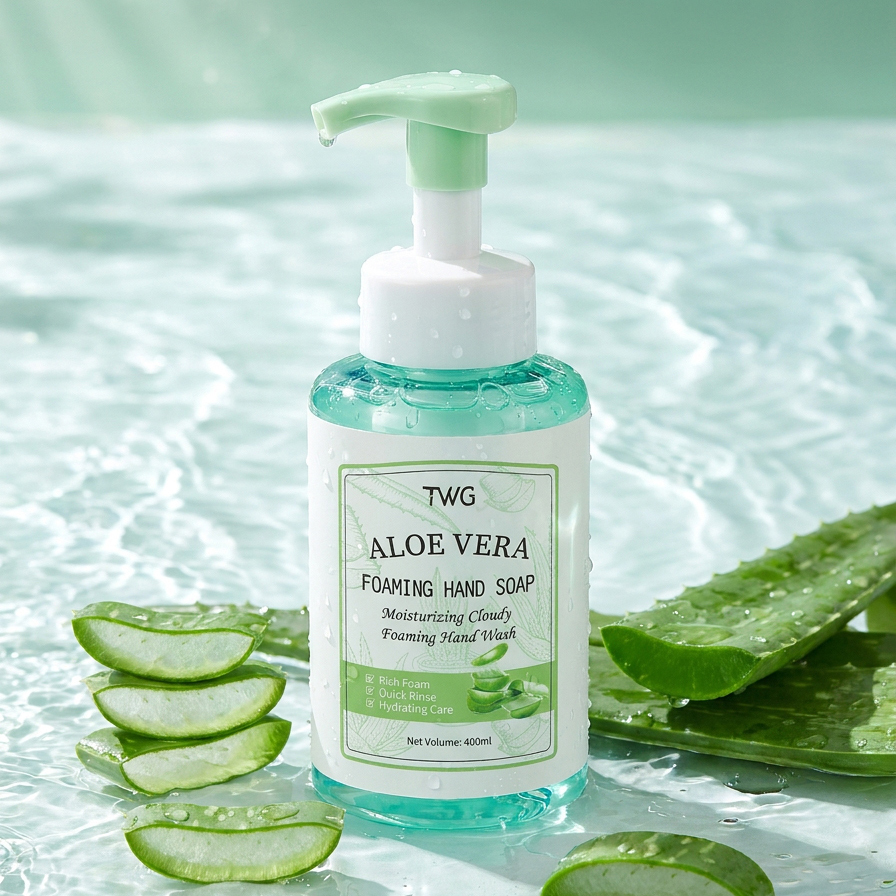 0242 TWG Jabón de Manos Espumoso Refrescante de Aloe Vera 400ml