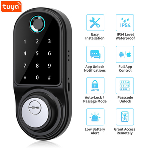 Tuya APP Fernbedienung Smart US Riegels chloss Finger abdruck Fechadura Digitales Passwort Innen haus Elektronisches Schloss Mit Schlüssel - Product Image 2