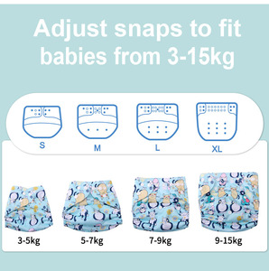 EASYMOM AcceptCustomized新デジタルプリントスエード布インナーポール外赤ちゃん布ポケットおむつ - Product Image 2