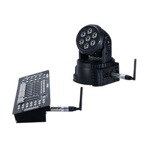 DMX512ตัวรับสัญญาณไร้สาย2.4G ISM ตัวรับสัญญาณ RGBW LED ไฟพาร์สำหรับเวที DJ ดิสโก้บาร์ระยะการสื่อสาร300M