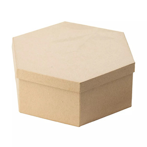 Tùy chỉnh hình lục giác giấy <span class=keywords><strong>MACHE</strong></span> 7 "Hộp có nắp đậy - Product Image 6