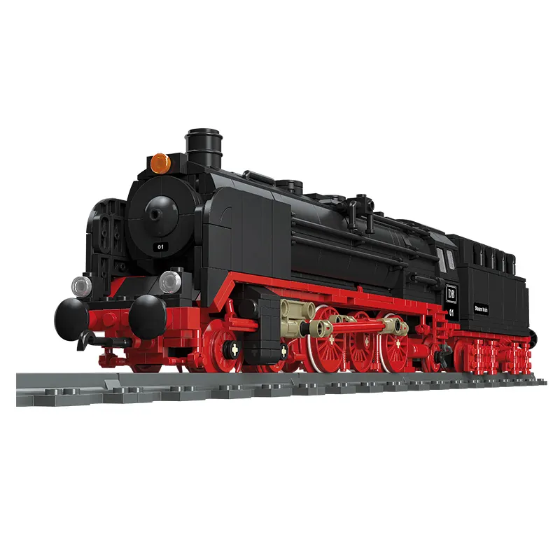 JIESTAR 1173 pz simulazione tedesco Br01 locomotiva a vapore modello Moc costruzione Building Block Set adulto bambino fai da te treno a vapore giocattolo