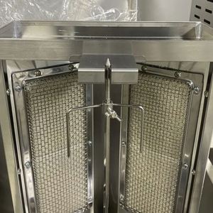 桌面肉制品商用燃气电动2合1自动旋转鸡肉串不锈钢沙威玛烧烤机 - Product Image 6