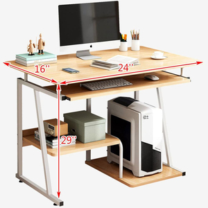 New Design Home Office PC Desk Simple Metal <strong>Computer</strong> <strong>Table</strong> with Drawers and Chair Set Office Furniture