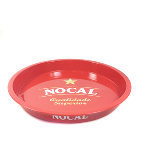 定制彩色圆形金属马口铁托盘用于啤酒和酒吧 - Product Image 1