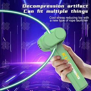 KW Amazons Hot Sale <strong>String</strong> Rope Glow in the Dark <strong>String</strong> Rope Launcher Luminous Portable Handheld <strong>String</strong> Stress Relief Toy - Product Image 3