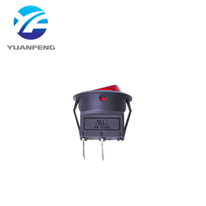 1A 3A 6A 10A 16A 250VAC açma-kapama KCD1 yuvarlak tekne tipi anahtarı su geçirmez kahve makinesi için 2 Pin Rocker anahtarı - Product Image 3