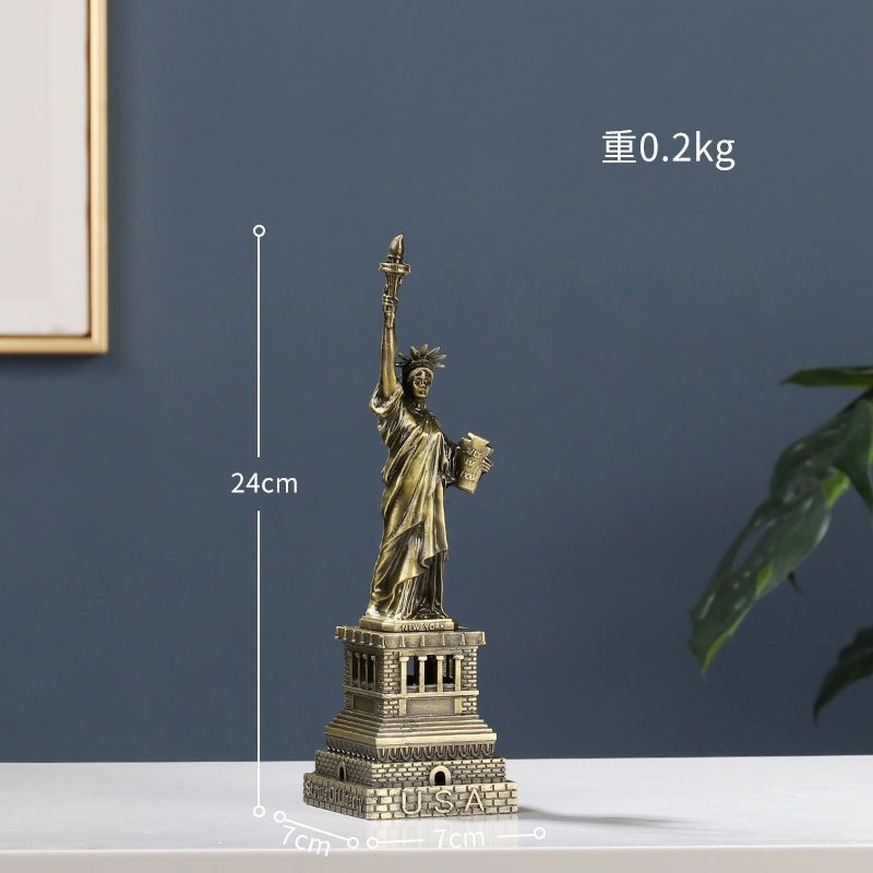 Grande statue de la Liberté en métal