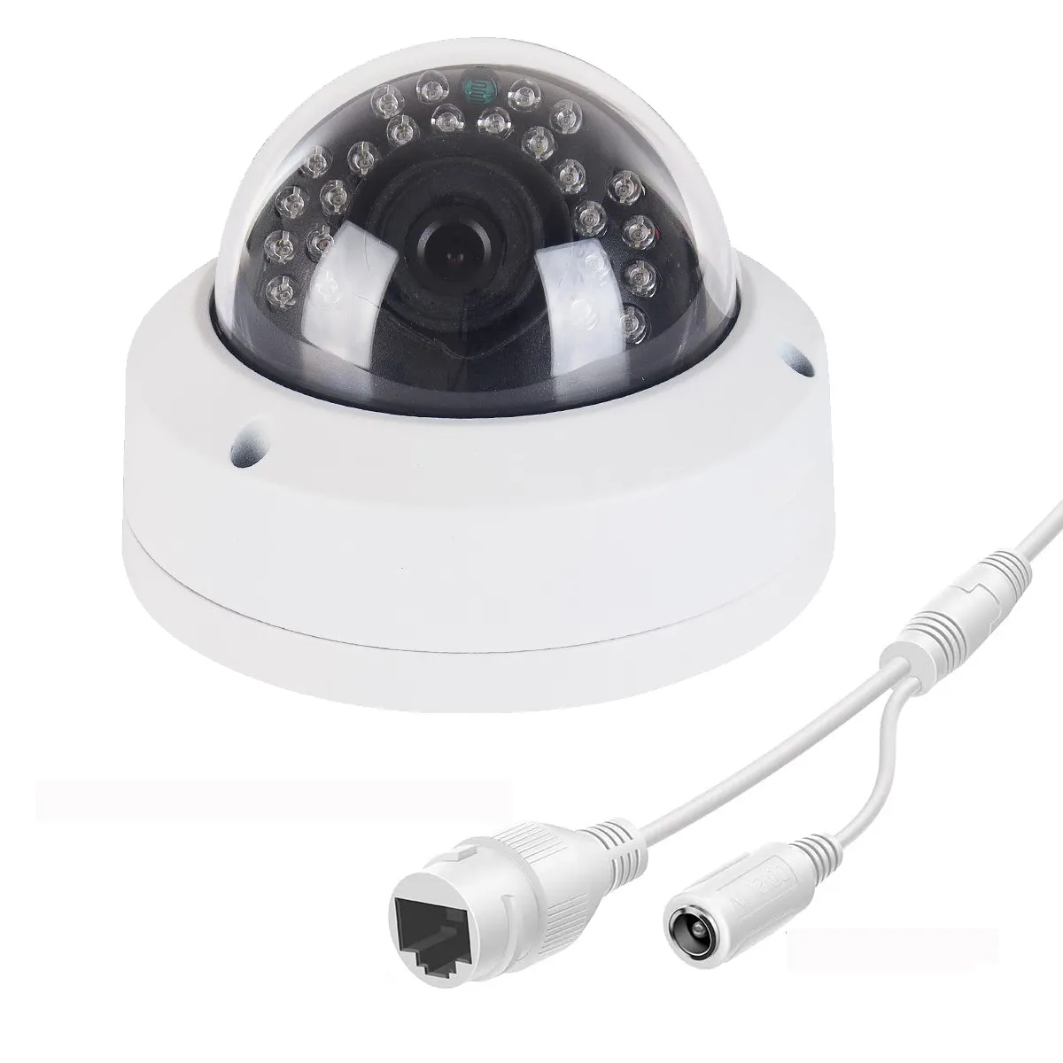 CCTV HD 2K 4MP POE 24LEDs IR-CUT 3.6mm zırh Dome AI ağ IP güvenlik kamera D/N P2P IP izleme kamera Xmeye