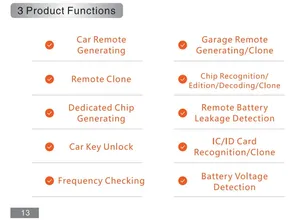 Generar control remoto para automóvil 96bit ID48 Chip transpondedor Dispositivo de desbloqueo inteligente BT WIFI Mejor que KDX2 KEYDIY KD Max Key Programmer - Product Image 5