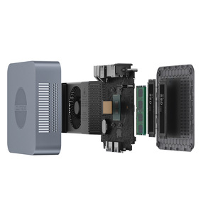 OUMAX-N100/N95 MINIPC portatile casa ufficio affari doppia porte di rete Host Computer Intel N95 Quad Core 16GB SSD Dual per HD - Product Image 4