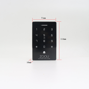 Tastiera per porta singola impermeabile per esterni lettore di schede autonomo Controller di accesso Touch in metallo