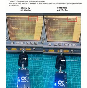 AKK Alpha 10 10W VTX-değiştirilebilir 5.8GHz 80CH FPV Video verici akıllı ses 1W 10W güç aralığı 7Din Drones aksesuarları - Product Image 5