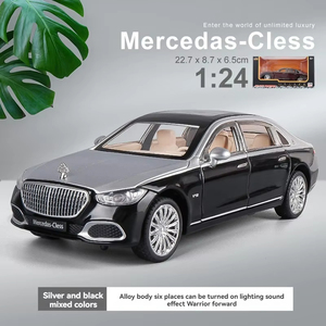 1:24 Scale Diecast <strong>Model</strong> Benz Maybach S680 Metal SUV <strong>Car</strong> <strong>Model</strong> with Sound &amp; Light Pullback Toy Ornament for Decorate - Product Image 6