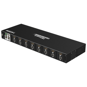 TESmart <strong>8</strong> Port HDMI <strong>KVM</strong> <strong>Switch</strong> With USB2.0 4K@30Hz 8x1 Support Auto Switching USB Drives LAN RS232 Port 8x1 <strong>KVM</strong> Switcher