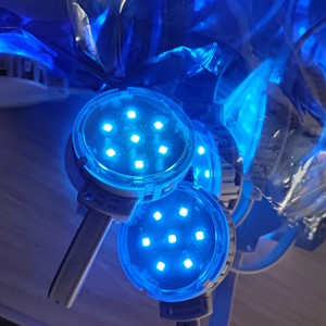 超明るいRGBフルカラーデジタルピクセルディスプレイストリングライトランプ7 LED DC24V 50mmモジュール5Wパワー防水広告 - Product Image 5