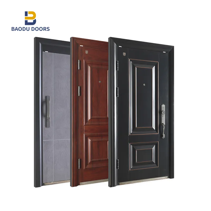 Baodu-Puerta de seguridad de acero personalizada, diseño personal moderno de lujo, Ghana