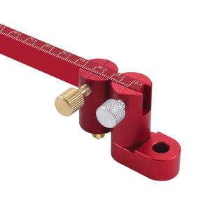 L-HT110-2 Lisca 360-degree Extended <strong>Arc</strong> and Circle Drawing Compass Ruler Made of Aluminum Alloy DIY Tool for Woodworking