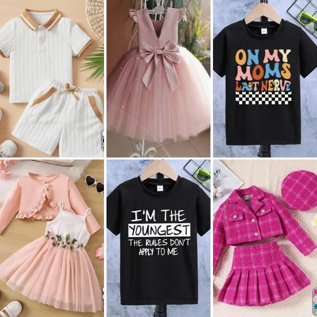 Kinderbekleidung Großhandel Mädchen-Kinderkleidung gemischter Stil Großhandel Sommermode blumen-Set Mädchenkleid Kleidung Design