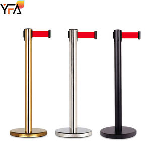 Stanchion מתכת עם החגורה ראש נשלף בית החולים מערכת ניהול קהל שליטה על מחסום נשלף